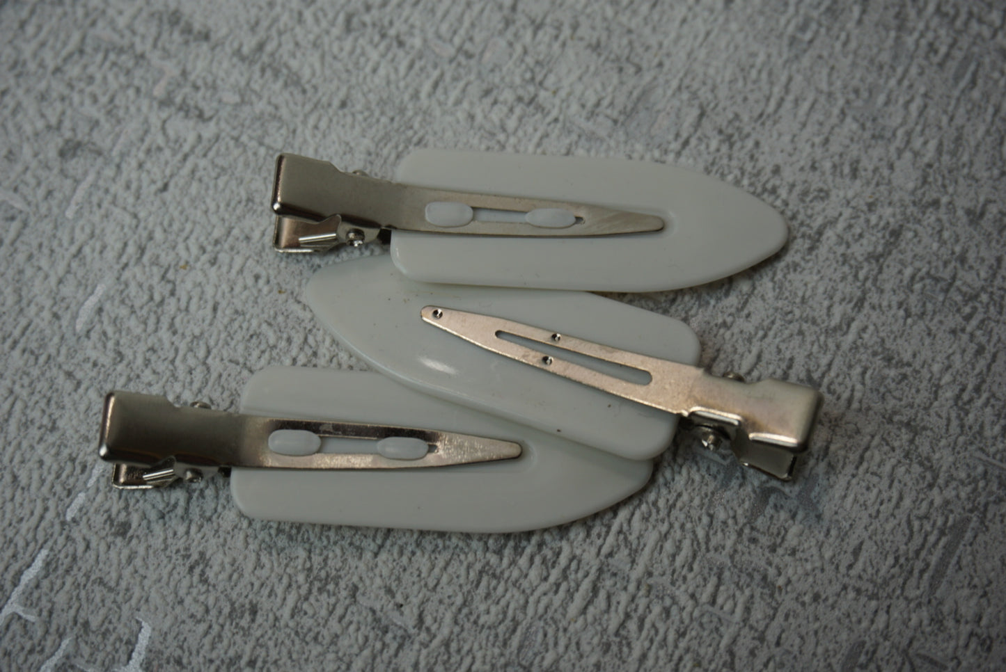 Curl clips - white
